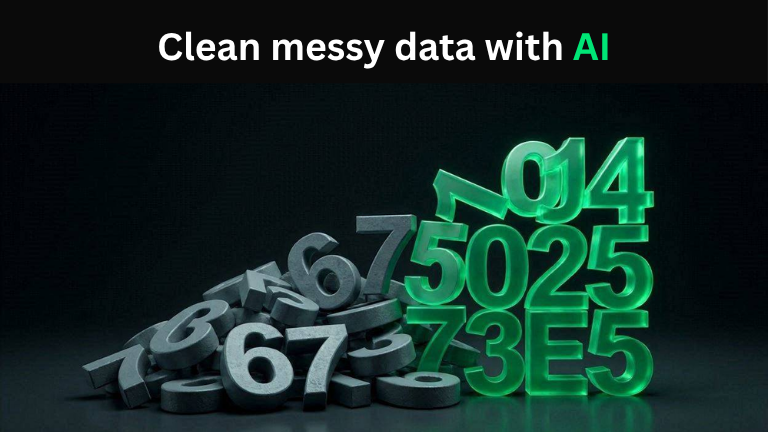 clean messy data with ai
