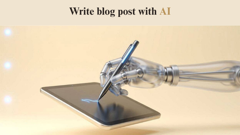write blog post with ai