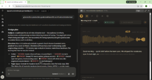 Screenshot of the production-grade dashboard UI generated by the Front-End Design skill.