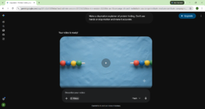 Screenshot of the claymation protein folding video generated by Gemini Omni.