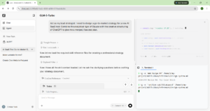 Screenshot of the Hermes interface showing two AI models being merged into one final output.