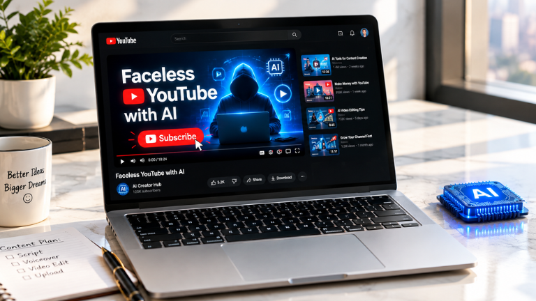 faceless youtube channel with ai
